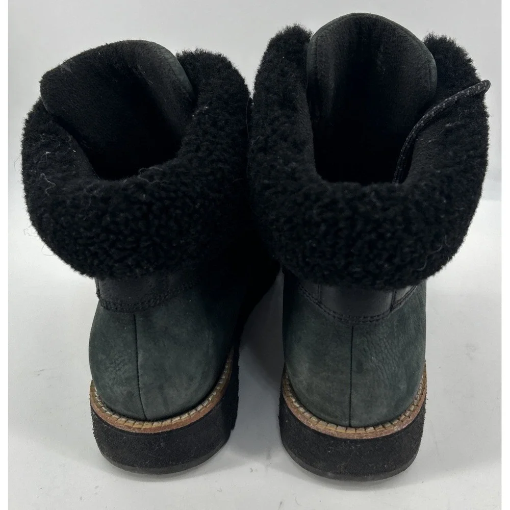 Cole Haan Zerogrand Explorer‎ Waterproof Hiker Boots Black Suede Women's 9B